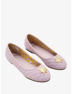 HUNIVERS Disney Tangled Sun Quilted Flats