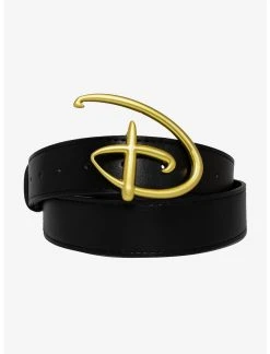 HUNIVERS Buckle-Down Disney Gold Logo 1 1/2 Inch Belt