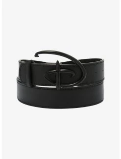 HUNIVERS Buckle-Down Disney Black Logo 1 1/2 Inch Belt