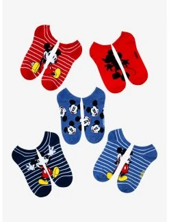 HUNIVERS Disney Mickey Mouse Stripe No-Show Socks