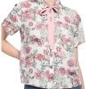 HUNIVERS Disney Beauty & The Beast Rose Woven Button-Up