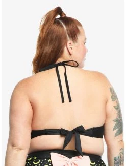 HUNIVERS Sailor Moon Luna Halter Swim Top Plus Size -Her Universe Sales 16620496 av2