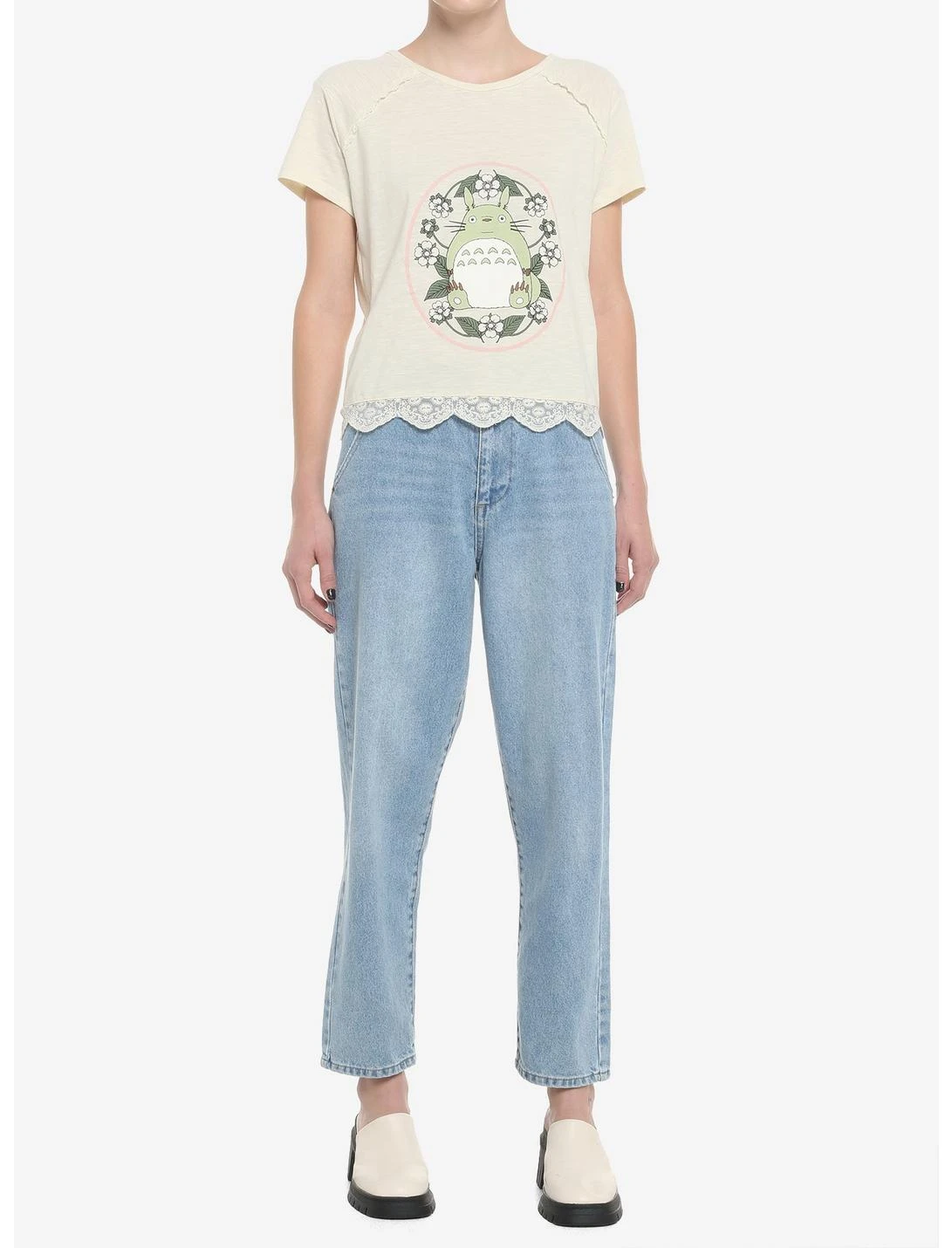 HUNIVERS Her Universe Studio Ghibli My Neighbor Totoro Pink Bow T-Shirt 2 HUNIVERS Her Universe Studio Ghibli My Neighbor Totoro Pink Bow T-Shirt - Image 2