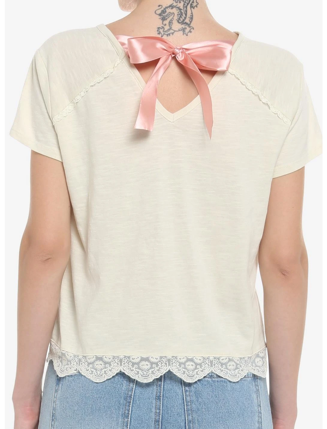 HUNIVERS Her Universe Studio Ghibli My Neighbor Totoro Pink Bow T-Shirt 3 HUNIVERS Her Universe Studio Ghibli My Neighbor Totoro Pink Bow T-Shirt - Image 3