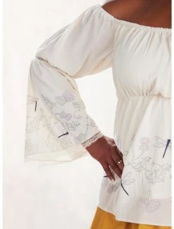 HUNIVERS Her Universe Outlander Dragonflies Off-The-Shoulder Top Plus Size -Her Universe Sales 18167208 av3