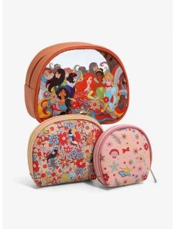 HUNIVERS Disney Princess Groovy Group Portrait Cosmetic Bag Set -Her Universe Sales 18388863 av2