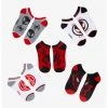 Bioworld Marvel Spider-Man Miles Morales No-Show Socks 5 Pair
