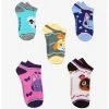 Bioworld Animal Crossing Character Faces No-Show Socks 5 Pair