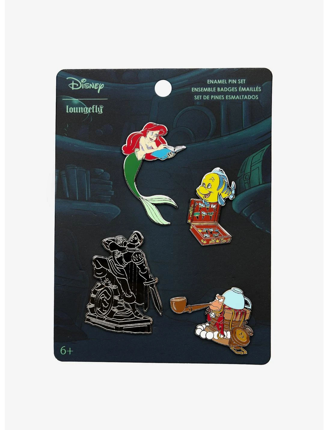 LNGEFLY Loungefly Disney The Little Mermaid Pin Set 3 LNGEFLY Loungefly Disney The Little Mermaid Pin Set - Image 3