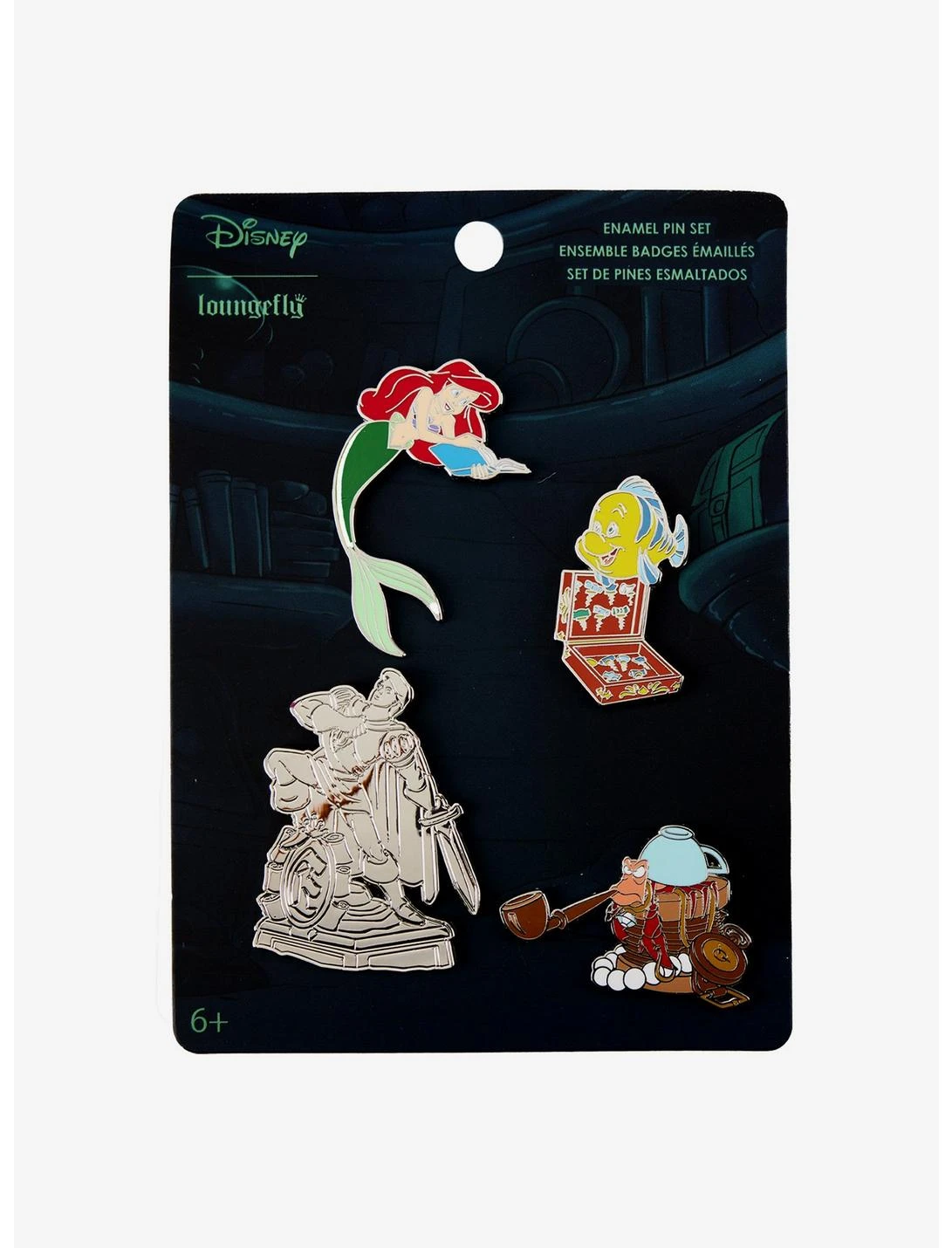 LNGEFLY Loungefly Disney The Little Mermaid Pin Set 1 LNGEFLY Loungefly Disney The Little Mermaid Pin Set
