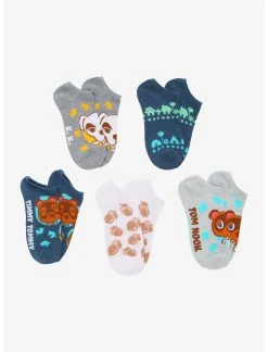 HUNIVERS Animal Crossing: New Horizons Special Characters No-Show Socks 5 Pair