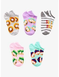 HUNIVERS South Park Boys No-Show Socks 5 Pair
