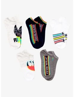 HUNIVERS Star Wars Neon Icons No-Show Socks 5 Pair