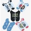 HUNIVERS Star Wars Princess Leia Comic No-Show Socks 5 Pair