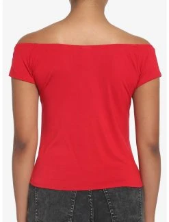 HUNIVERS Red Off-The-Shoulder Top -Her Universe Sales 18635820 av2