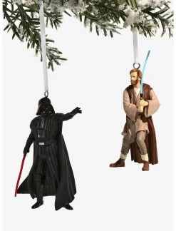 OURUNVRS Hallmark Star Wars Darth Vader & Obi-Wan Kenobi Ornament Set