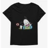 Null Pochacco Swimming & Good Vibes Womens T-Shirt Plus Size