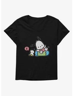 Null Pochacco Swimming & Good Vibes Womens T-Shirt Plus Size