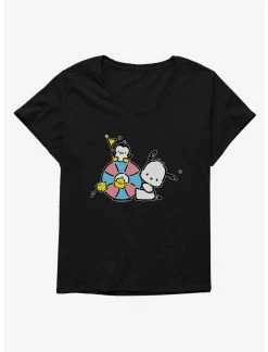 Null Pochacco Swimming Party Womens T-Shirt Plus Size