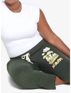 Bioworld Keroppi Clouds Green Pajama Pants Plus Size -Her Universe Sales 18781173 av3