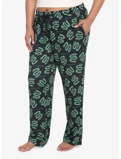 Bioworld Harry Potter Slytherin House Pajama Pants Plus Size