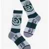 Bioworld Harry Potter Slytherin Bold Stripe Crew Socks