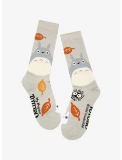 Bioworld Studio Ghibli My Neighbor Totoro Leaves Crew Socks