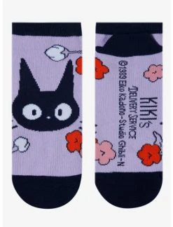 Bioworld Studio Ghibli Kiki's Delivery Service Jiji Flower No-Show Socks