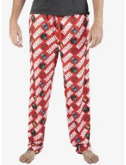 OURUNVRS Marvel Logo Pajama Pants