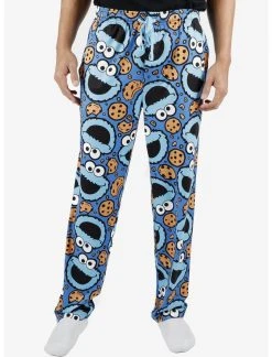 OURUNVRS Sesame Street Cookie Monster Pajama Pants
