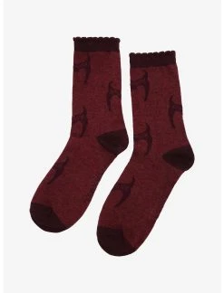 HUNIVERS Her Universe Marvel WandaVision Scarlet Witch Tiara Crew Socks -Her Universe Sales 19568815 av2