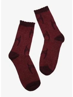 HUNIVERS Her Universe Marvel WandaVision Scarlet Witch Tiara Crew Socks