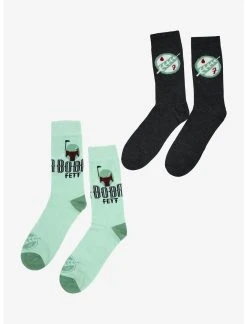 Null Star Wars Boba Fett Crew Socks 2 Pair -Her Universe Sales 19568842 av2