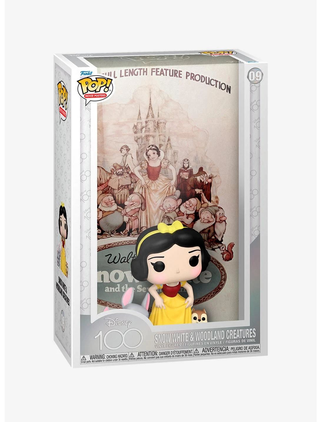Funko Disney100 Snow White And The Seven Dwarfs Pop! Movie Posters Snow White And Woodland Creatures Vinyl Figure 2 Funko Disney100 Snow White And The Seven Dwarfs Pop! Movie Posters Snow White And Woodland Creatures Vinyl Figure - Image 2