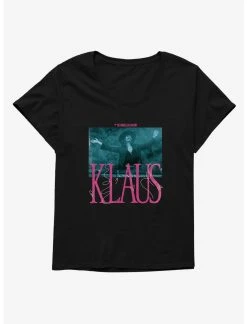 Null Umbrella Academy Klaus Pink Font Womens T-Shirt Plus Size