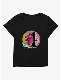 Null Umbrella Academy Number Four Circle Art Womens T-Shirt Plus Size