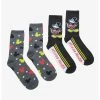 Null Disney Mickey Mouse Icons Crew Socks 2 Pair