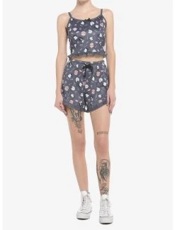 HUNIVERS Universal Monsters Chibi Ruffle Lounge Shorts -Her Universe Sales 19858396 av2