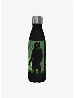 Null Star Wars The Book Of Boba Fett Bouny Hunter For Hire Black Stainless Steel Water Bottle