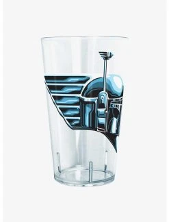 Null Star Wars The Book Of Boba Fett Chrome Boba Helmet Pint Glass