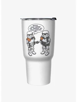 Null Star Wars Droid Whoops White Stainless Steel Travel Mug