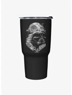 Null Star Wars Empire Head Black Stainless Steel Travel Mug