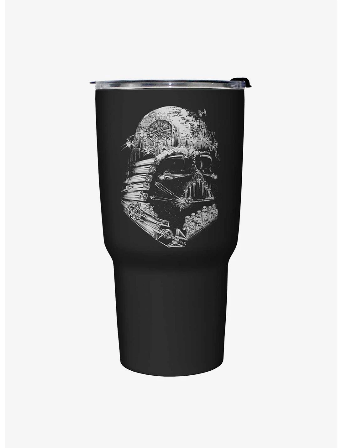 Null Star Wars Empire Head Black Stainless Steel Travel Mug 1 Null Star Wars Empire Head Black Stainless Steel Travel Mug