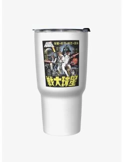Null Star Wars Poster Wars White Stainless Steel Travel Mug