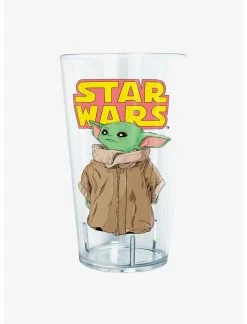Null Star Wars The Mandalorian Logo Child Gaze Pint Glass