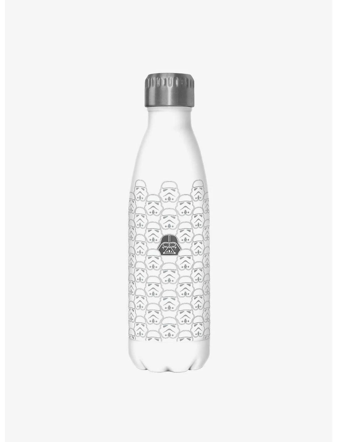 Null Star Wars Troopers & Vader Repeat White Stainless Steel Water Bottle 1 Null Star Wars Troopers & Vader Repeat White Stainless Steel Water Bottle