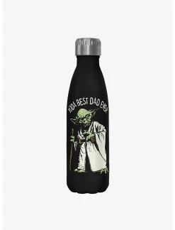 Null Star Wars Green Dad Black Stainless Steel Water Bottle