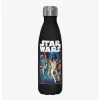 Null Star Wars Star Wars Poster Black Stainless Steel Water Bottle