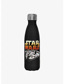 Null Star Wars The Falcon Black Stainless Steel Water Bottle