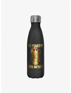 Null Marvel The Avengers Gauntlet Infinite Power Stainless Steel Water Bottle